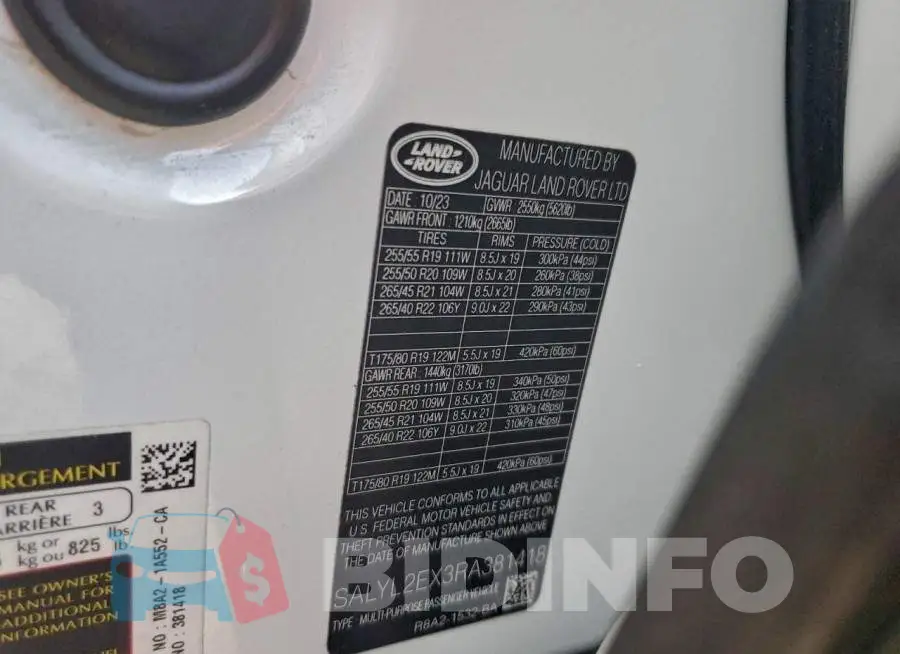 SALYL2EX3RA381418 Photo# 13