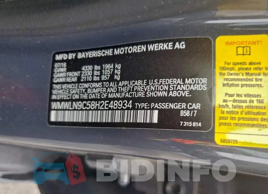 WMWLN9C58H2E48934 Photo# 12