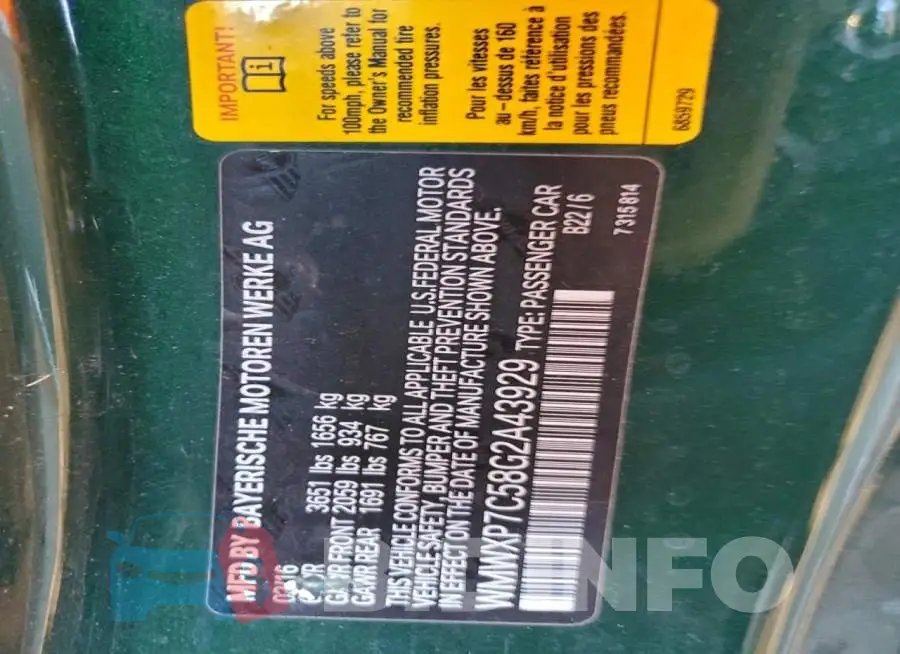 WMWXP7C58G2A43929 Photo# 12