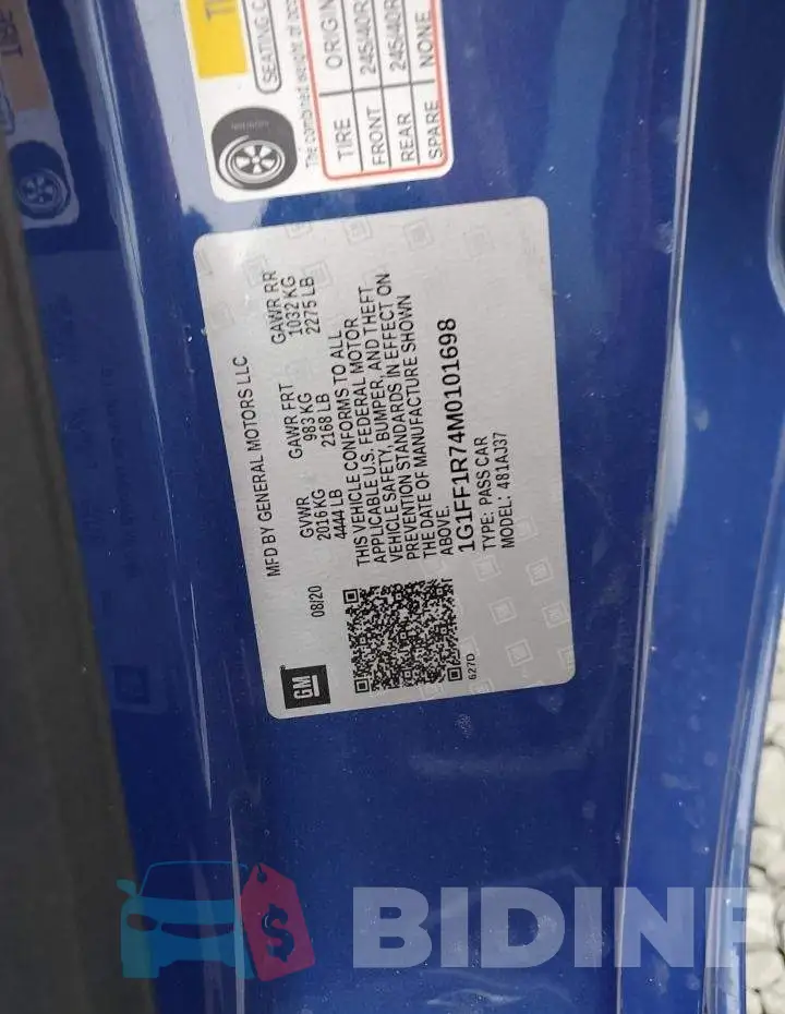 1G1FF1R74M0101698 Photo# 12