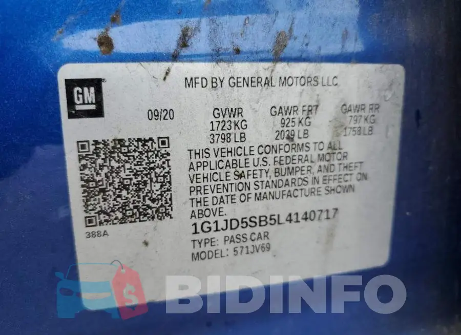 1G1JD5SB5L4140717 Photo# 12