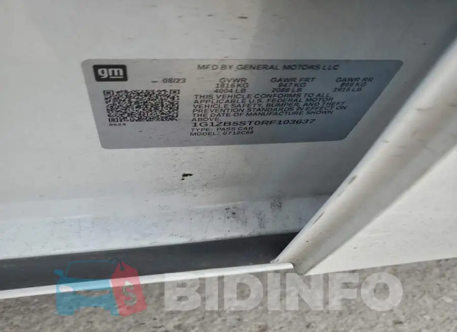 1G1ZB5ST0RF103637 Photo# 13