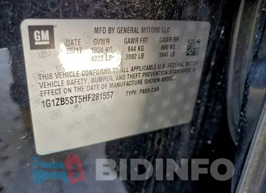 1G1ZB5ST5HF281557 Photo# 12