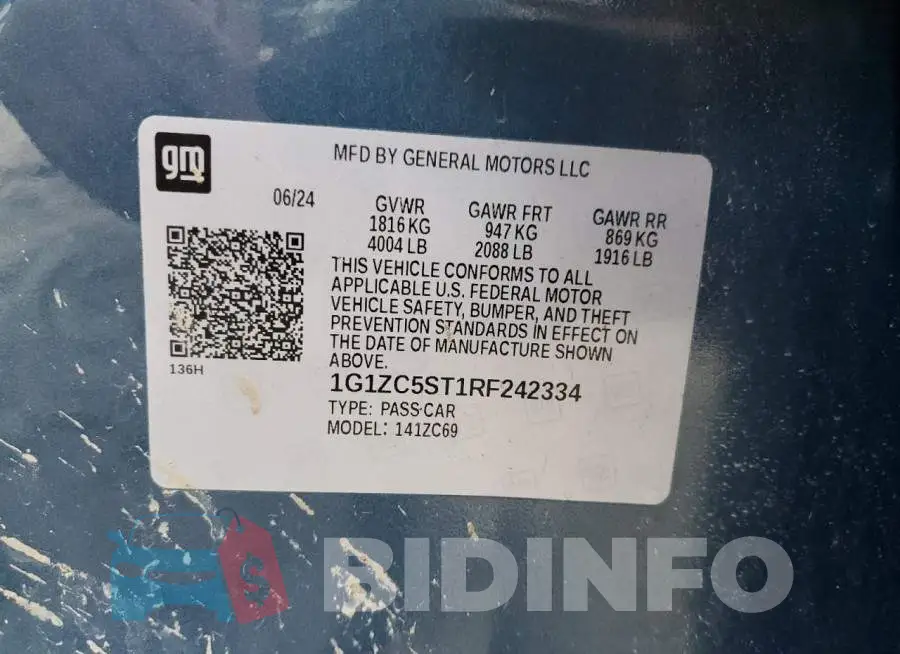 1G1ZC5ST1RF242334 Photo# 13