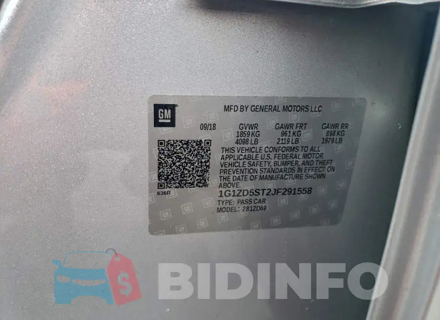 1G1ZD5ST2JF291558 Photo# 12