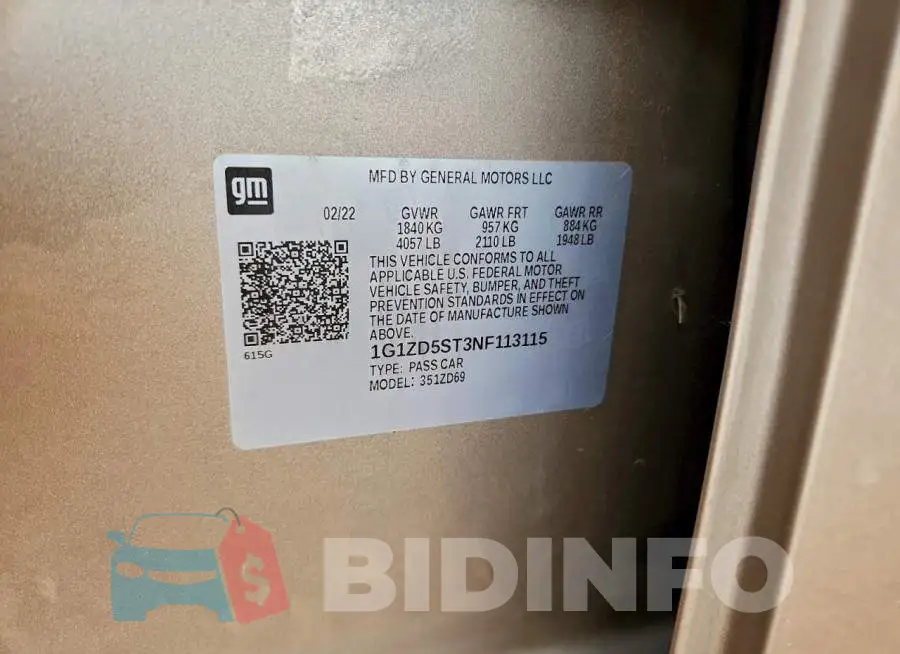 1G1ZD5ST3NF113115 Photo# 12