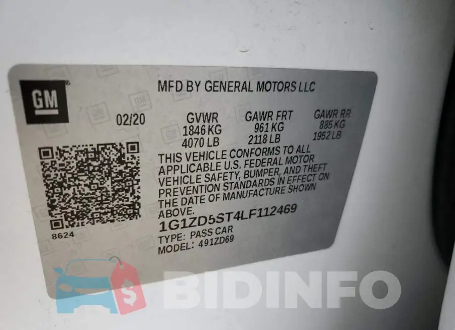 1G1ZD5ST4LF112469 Photo# 13