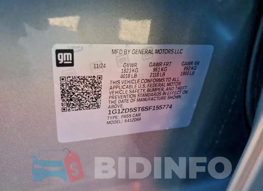 1G1ZD5ST6SF155774 Photo# 12