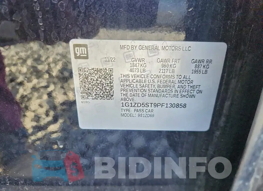 1G1ZD5ST9PF130858 Photo# 12