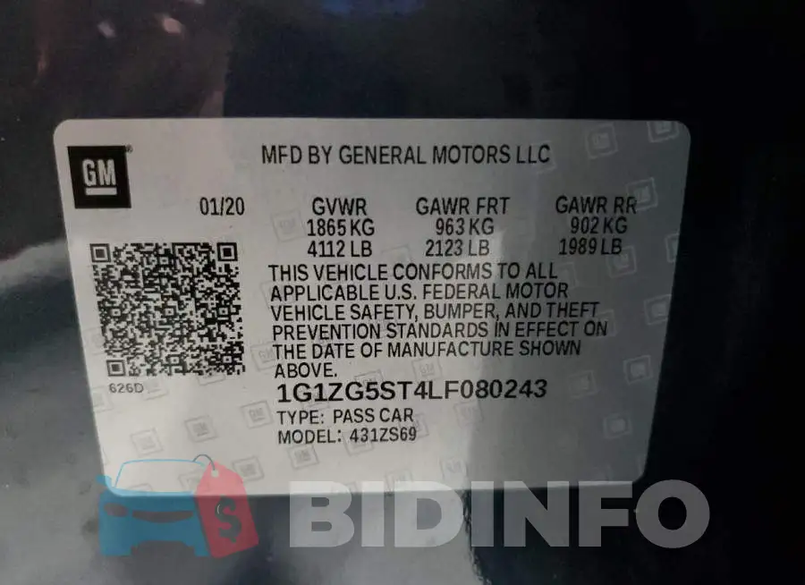 1G1ZG5ST4LF080243 Photo# 12