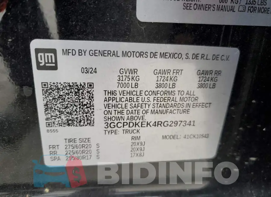 3GCPDKEK4RG297341 Photo# 12