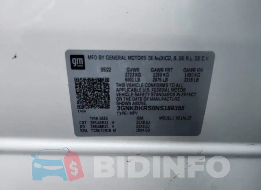 3GNKBKRS0NS189355 Photo# 14