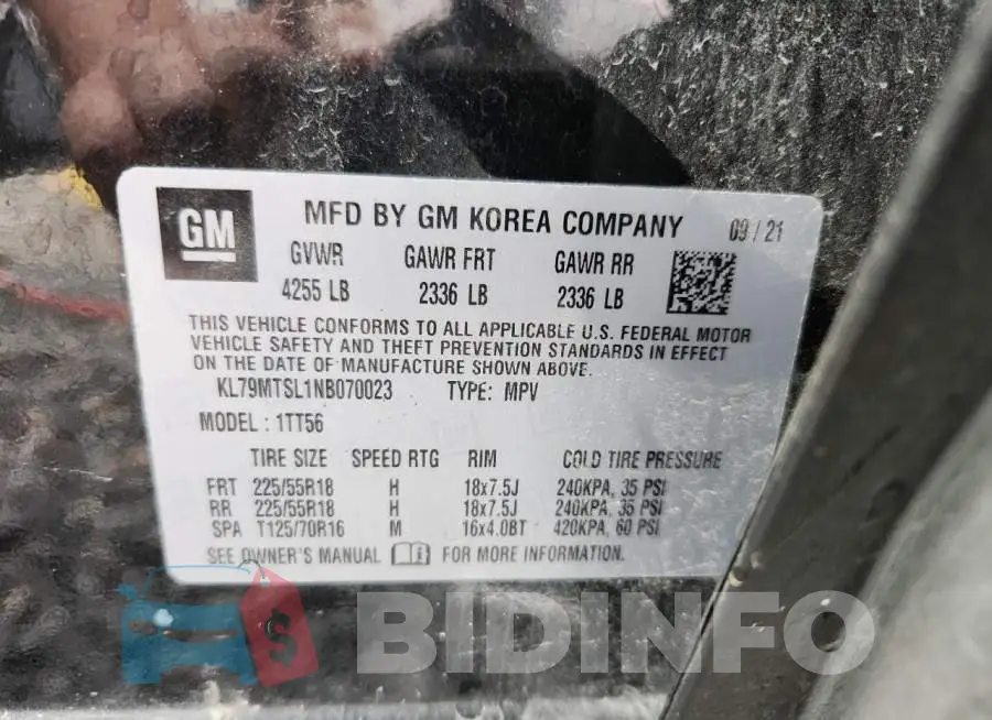 KL79MTSL1NB070023 Photo# 13