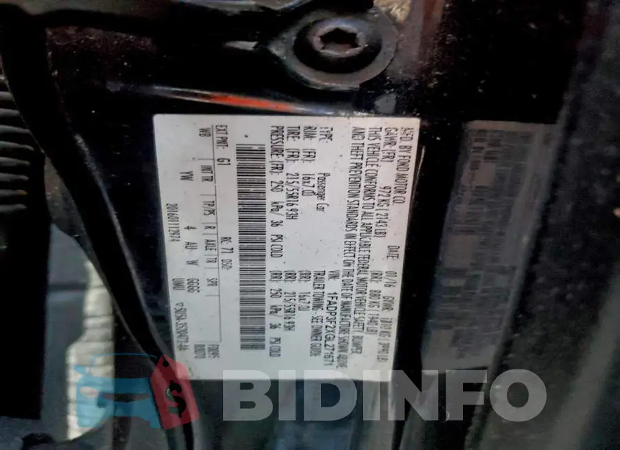 1FADP3F2XGL271671 Photo# 12