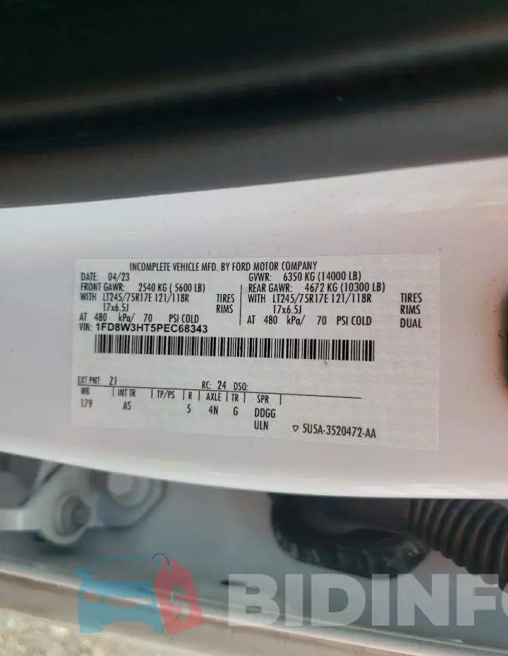 1FD8W3HT5PEC68343 Photo# 10
