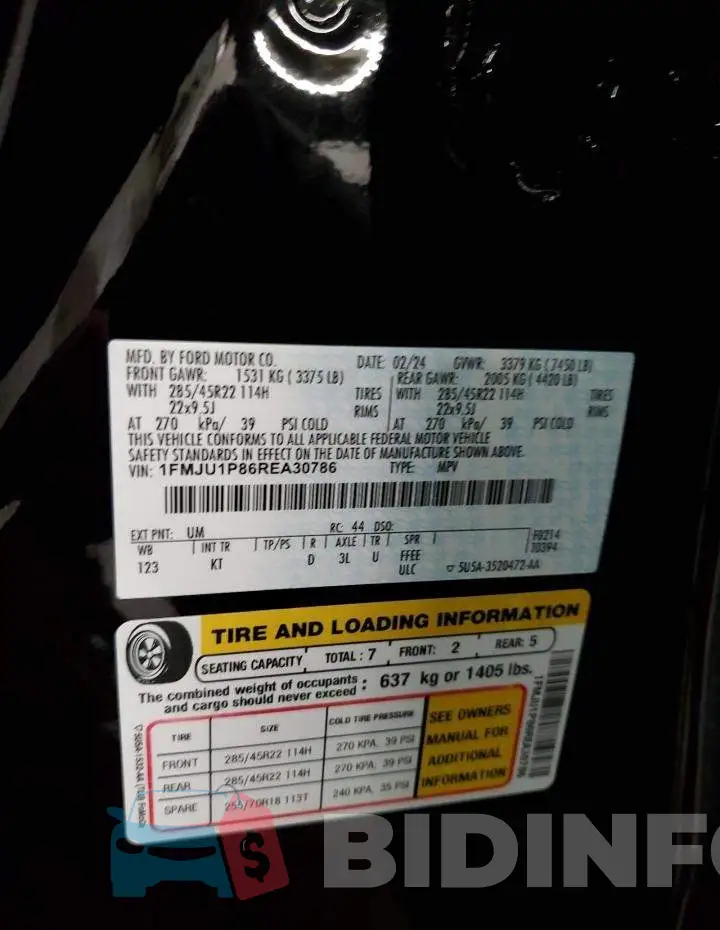 1FMJU1P86REA30786 Photo# 14