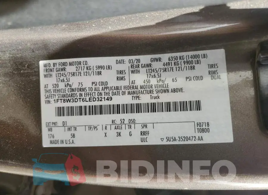1FT8W3DT6LED32149 Photo# 13