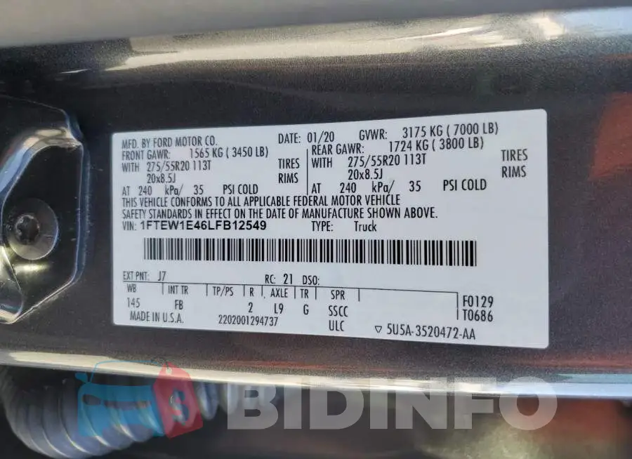 1FTEW1E46LFB12549 Photo# 12