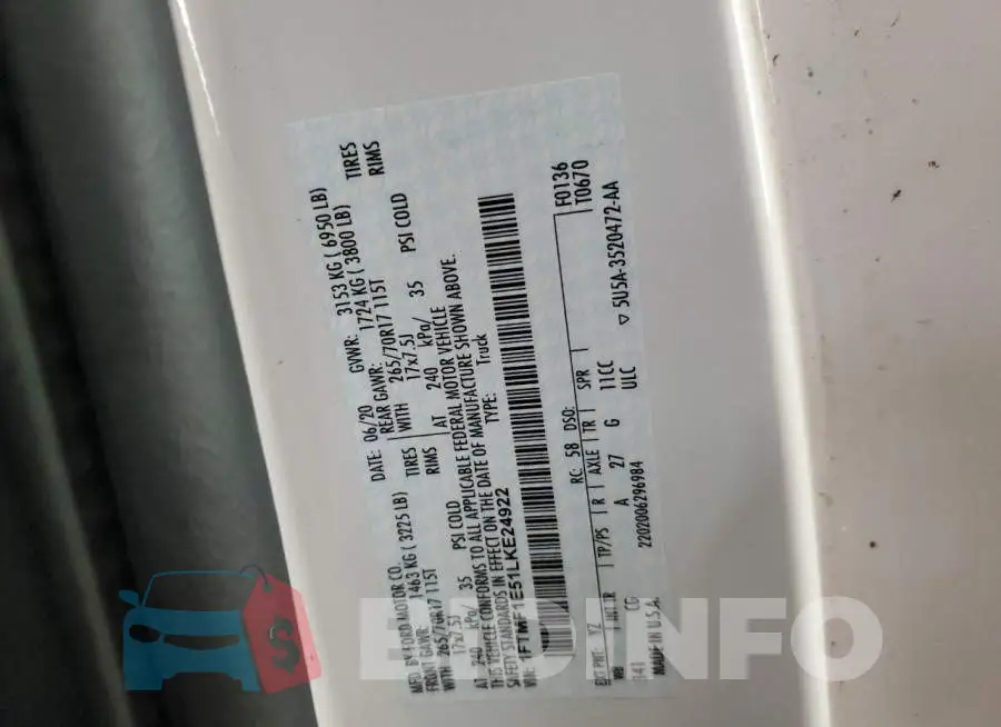 1FTMF1E51LKE24922 Photo# 12