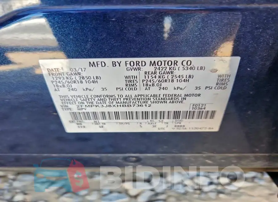 2FMPK3J8XHBB73612 Photo# 13