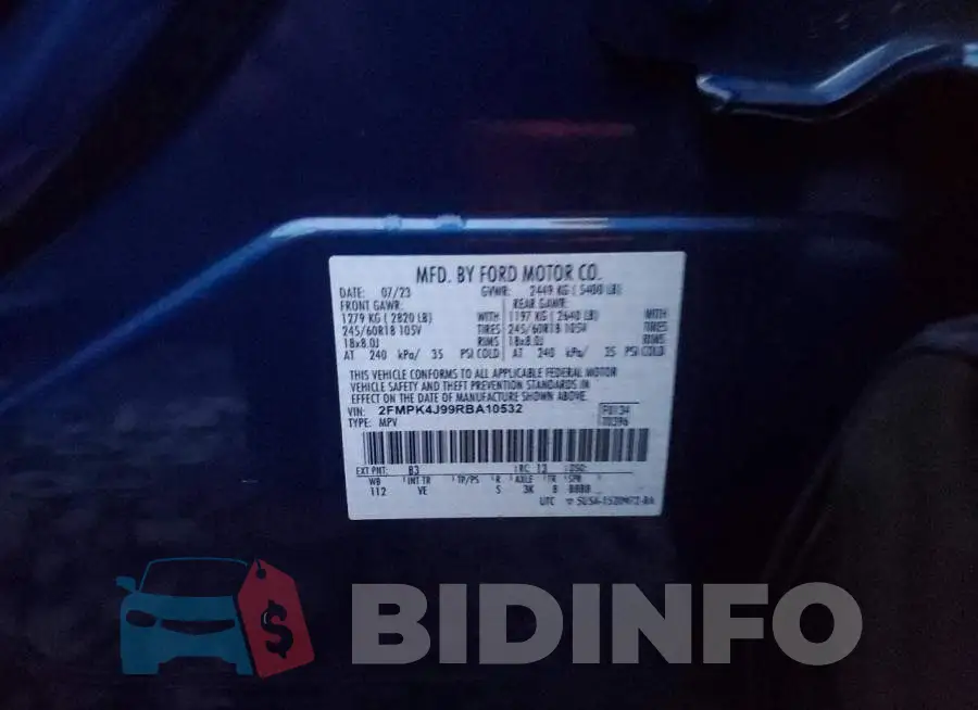 2FMPK4J99RBA10532 Photo# 13