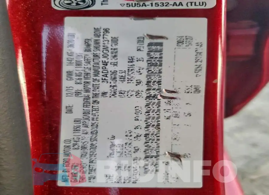 3FADP4EJ0GM137796 Photo# 13