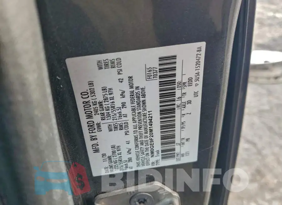 NM0GE9F20M1494211 Photo# 14