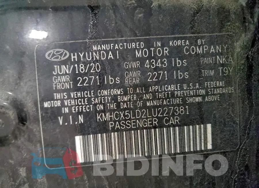 KMHCX5LD2LU227381 Photo# 13