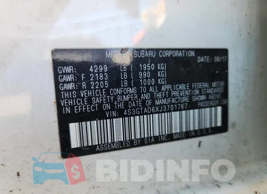 4S3GTAD6XJ3701767 Photo# 13