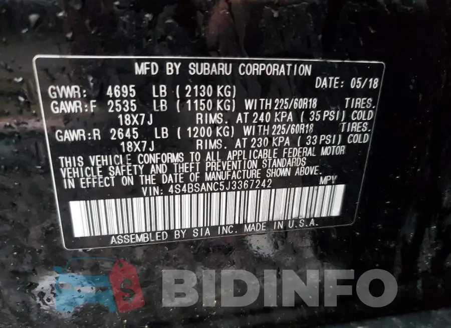 4S4BSANC5J3367242 Photo# 12