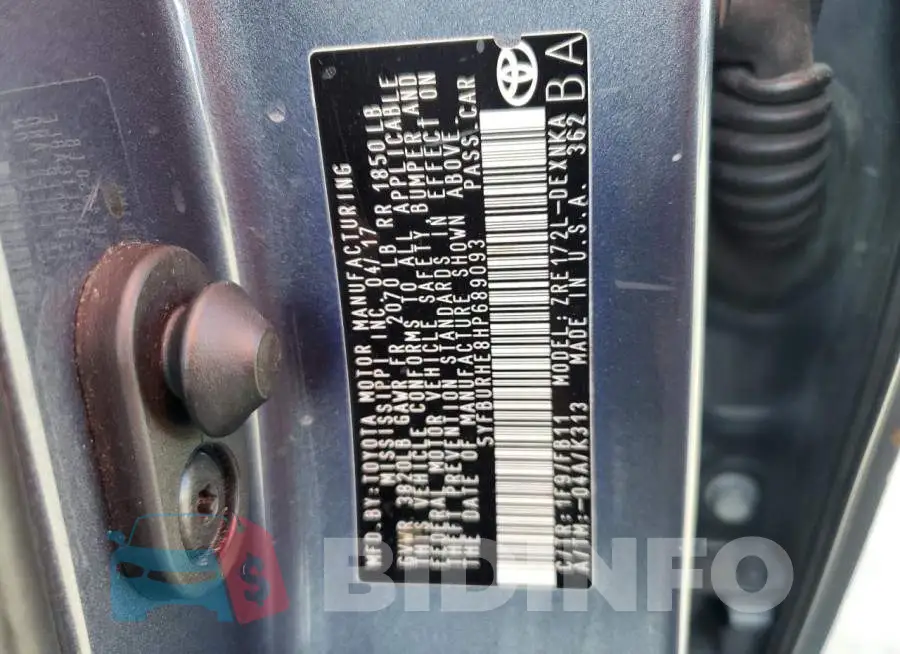 5YFBURHE8HP689093 Photo# 12