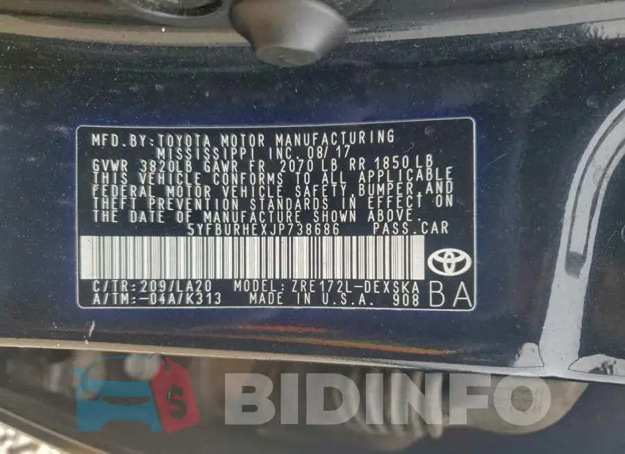 5YFBURHEXJP738686 Photo# 13