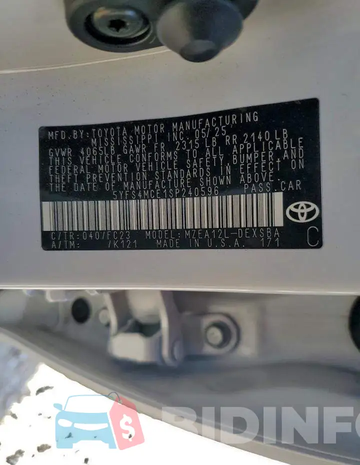 5YFS4MCE1SP240596 Photo# 12
