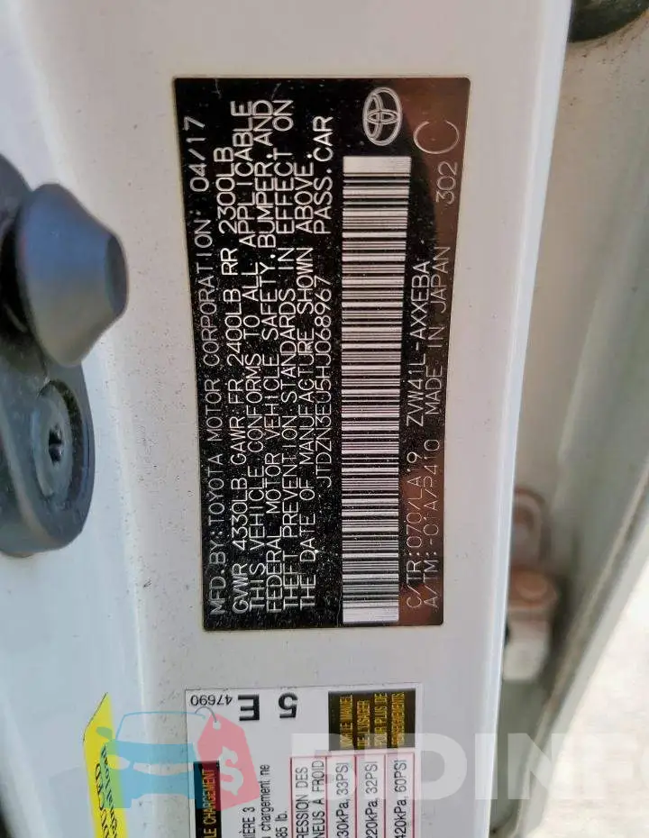 JTDZN3EU5HJ068967 Photo# 12