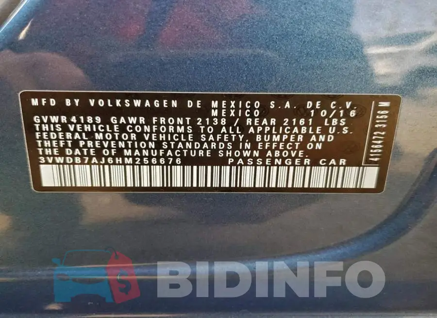 3VWDB7AJ6HM256676 Photo# 12