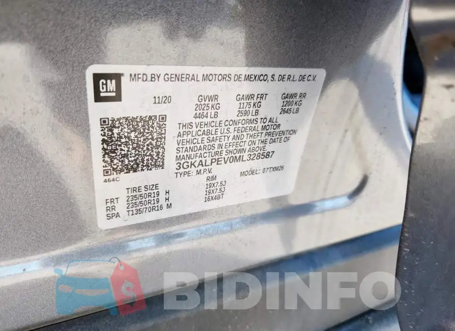 3GKALPEV0ML328587 Photo# 14