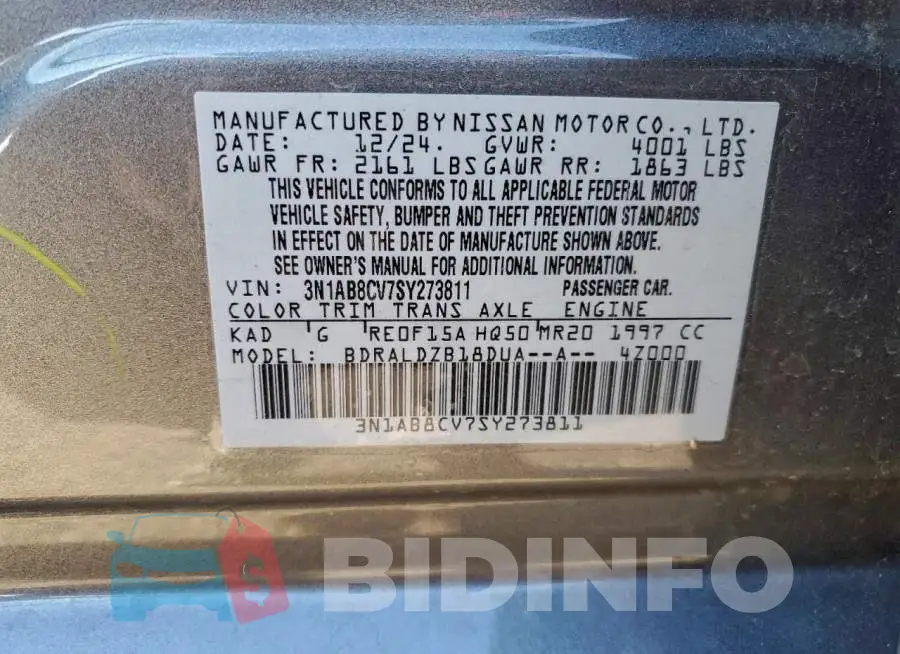3N1AB8CV7SY273811 Photo# 12