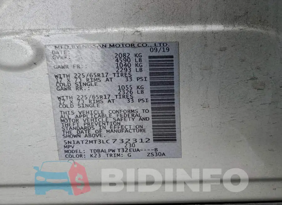5N1AT2MT3LC732312 Photo# 12