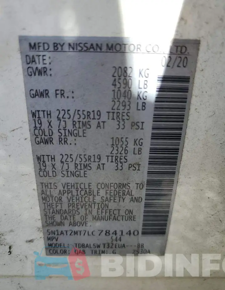 5N1AT2MT7LC784140 Photo# 13