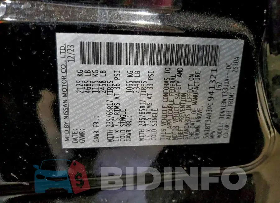 5N1BT3AB3PC941321 Photo# 14