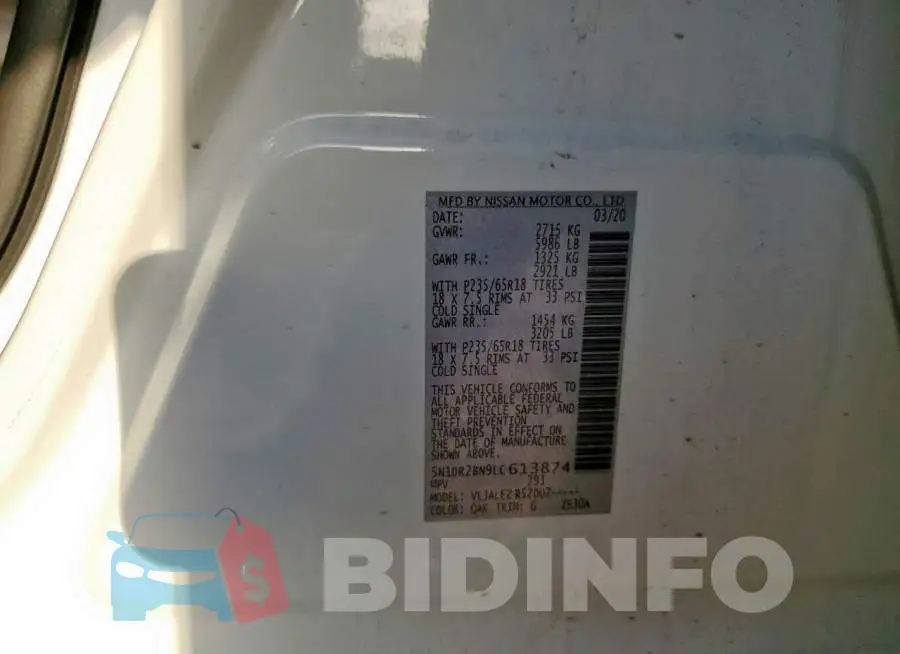 5N1DR2BN9LC613874 Photo# 14