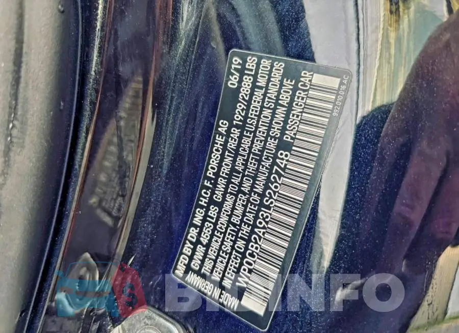 WP0CB2A93LS262748 Photo# 10