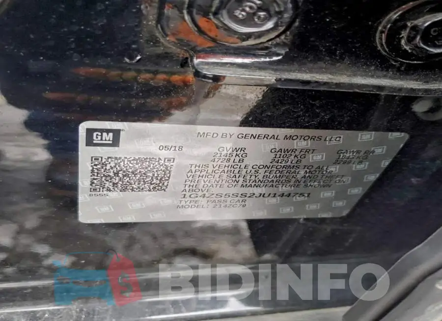 1G4ZS5SS2JU144751 Photo# 12