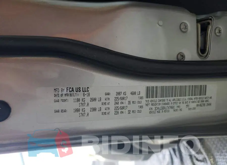 3C4NJDBBXJT470601 Photo# 13