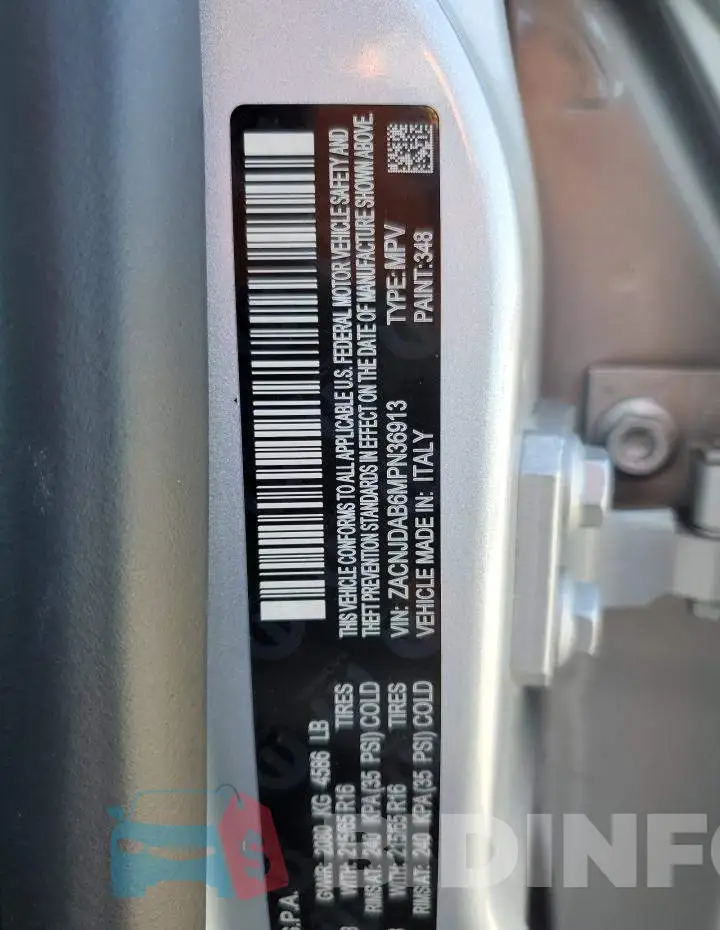 ZACNJDAB6MPN36913 Photo# 12