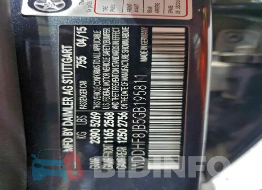WDDHF8JB5GB195811 Photo# 14