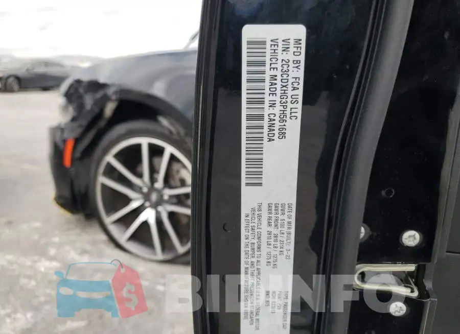 2C3CDXHG3PH561685 Photo# 12