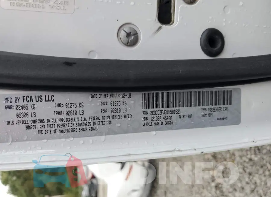 2C3CDZFJ3KH581521 Photo# 12
