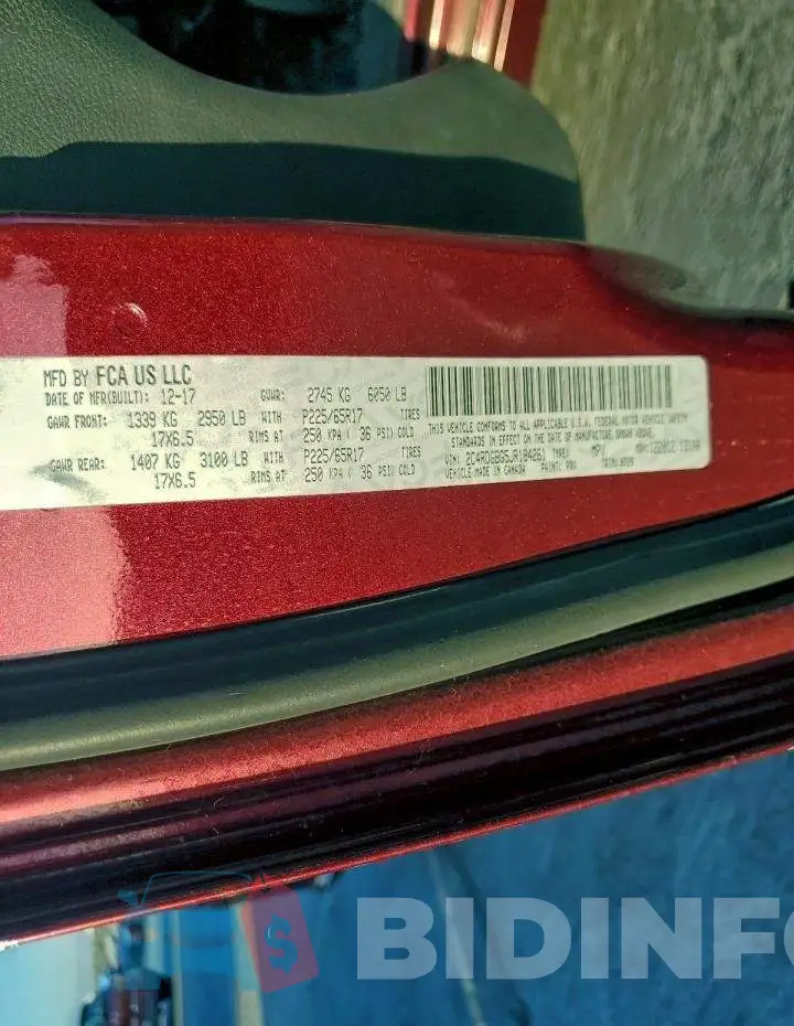 2C4RDGBG5JR184261 Photo# 13