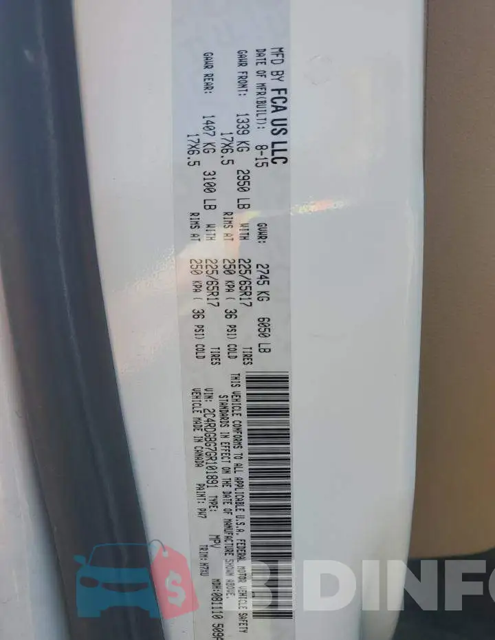 2C4RDGBG7GR101891 Photo# 13